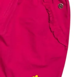 Gini And Jony Girls Dark Pink Embroidery Cotton Cordinate Half Sleeves 9-10 Years