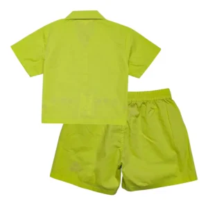 Gini And Jony Girls Green Embroidery Cotton Cordinate Half Sleeves 9-10 Years