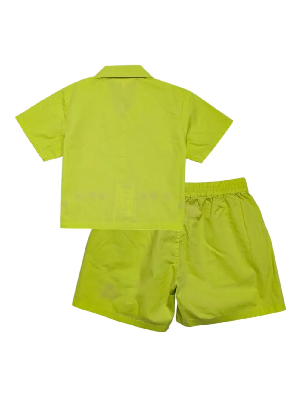 Gini And Jony Girls Green Embroidery Cotton Cordinate Half Sleeves 9-10 Years