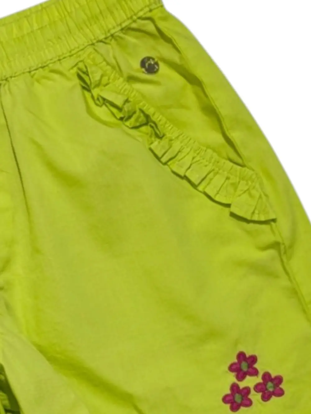 Gini And Jony Girls Green Embroidery Cotton Cordinate Half Sleeves 9-10 Years