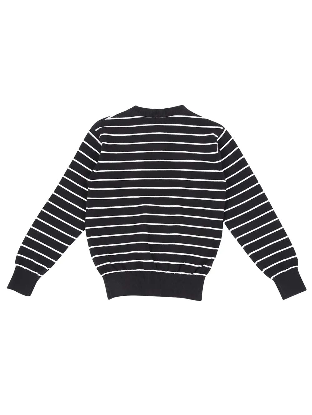 Palm Tree Boys Black Stripes Acrylic Sweater Full Sleeves 9-10 Years
