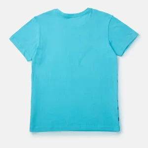 Palm Tree Boys Blue Graphic Print Cotton T-Shirt Half Sleeves