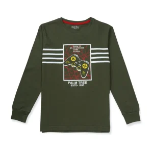 Gini & Jony Boys Printed Cotton Blend Regular T Shirt
