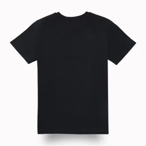 Palm Tree Boys Black Graphic Print Cotton T-Shirt Half Sleeves