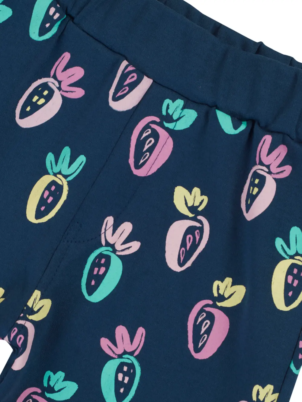 Gj Baby Girls Navy Blue Conversational Print Cotton Baby Set Half Sleeves 12-18M