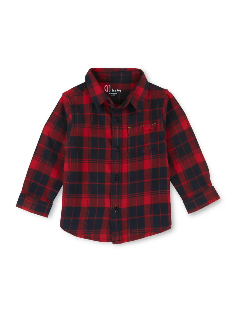 Gj Baby Unisex Maroon Lively Chequred Cotton Round Neck Half Sleeve T-Shirt