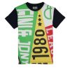 Gini & Jony Boys Multicolour Cotton Printed Crew Neck Half Sleeve T-Shirt