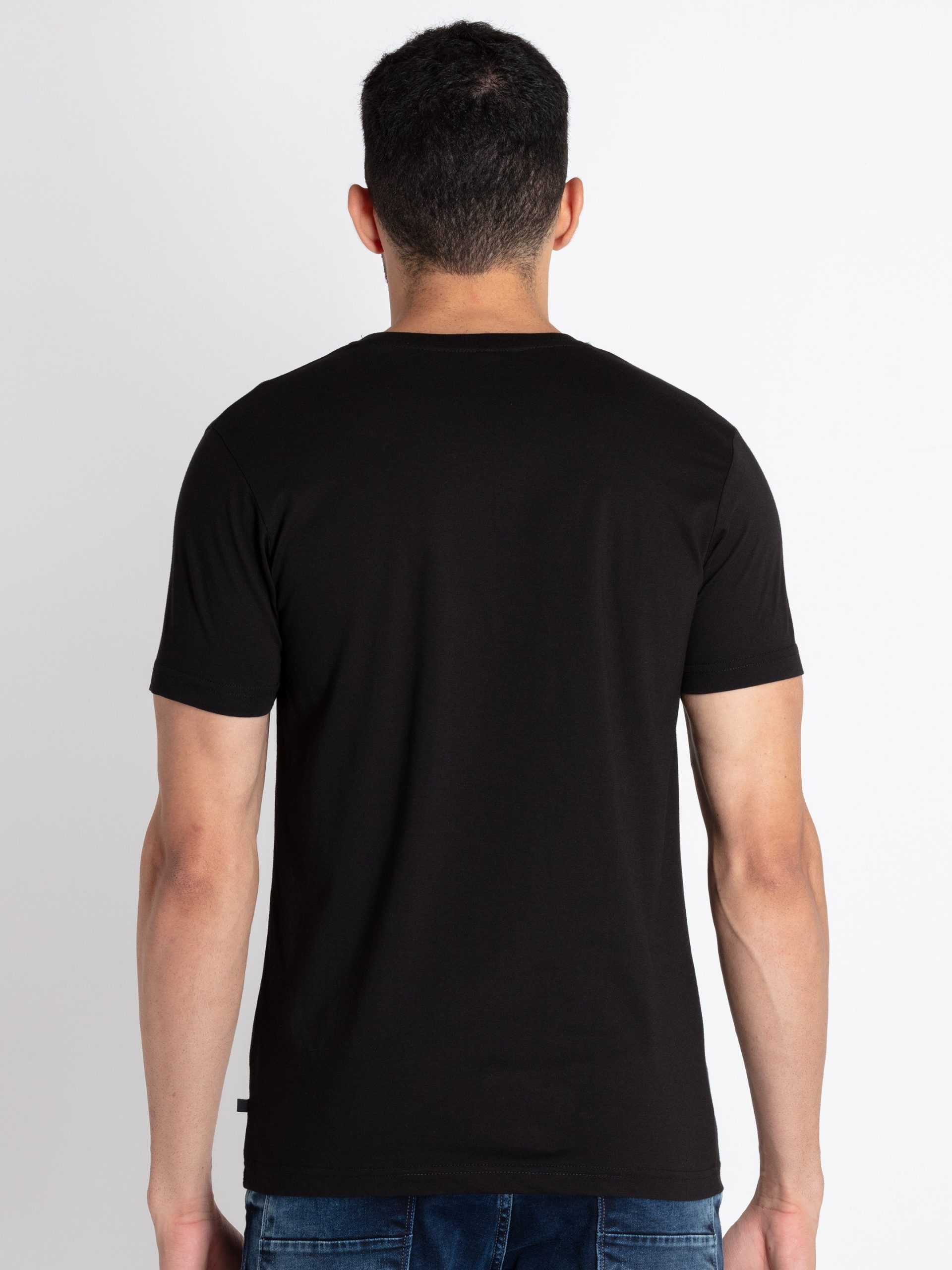 Mens Printed Round Neck T-Shirt