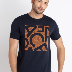 Mens Printed Round Neck T-Shirt