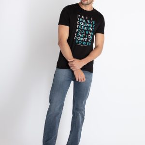 Mens Printed Round Neck T-Shirt