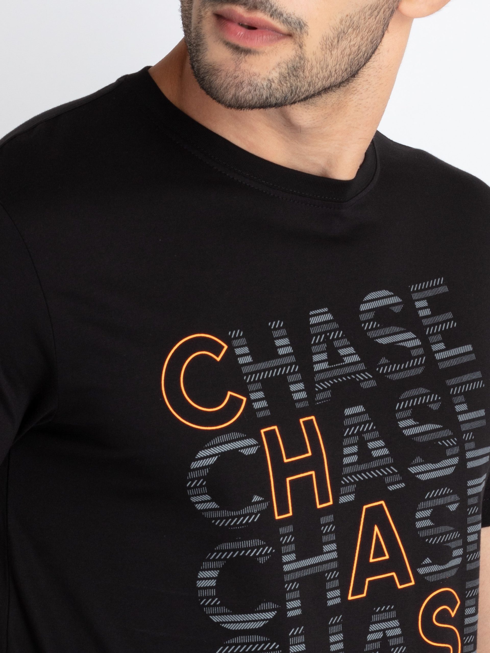 Mens Printed Round Neck T-Shirt