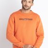 Mens Solid Round Neck Sweatshirt