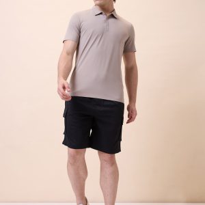 Status Quo Mens Solid Regular Fit Drawstring Short