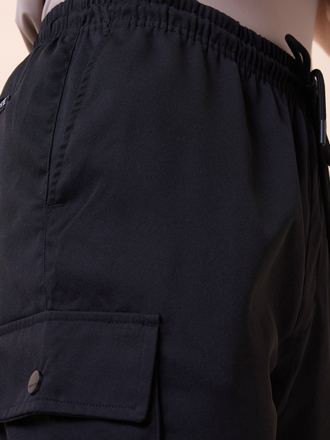Status Quo Mens Solid Regular Fit Drawstring Short