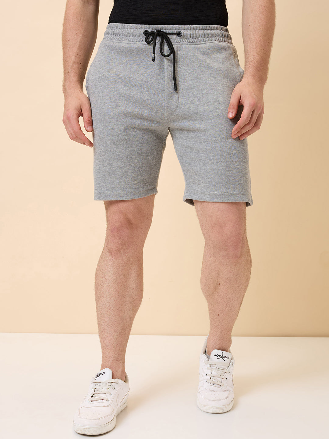 Status Quo Mens Solid Regular Fit Drawstring Short