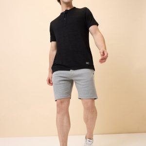 Status Quo Mens Solid Regular Fit Drawstring Short