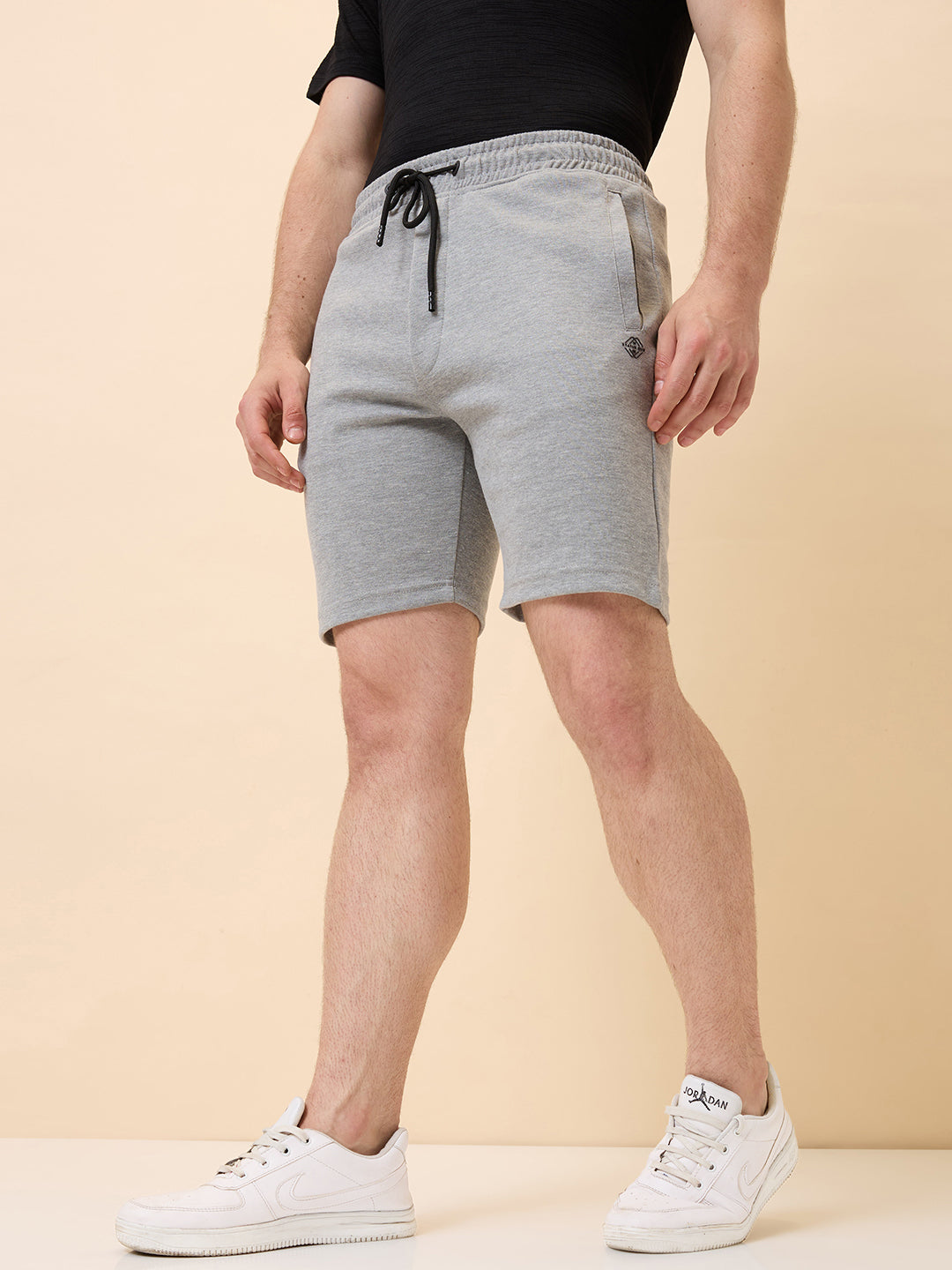 Status Quo Mens Solid Regular Fit Drawstring Short