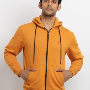 Mens Solid Hooded Sweatshirt