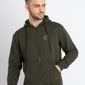 Mens Solid Hooded Sweatshirt