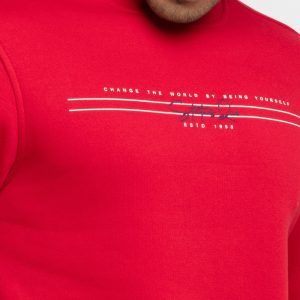 Mens Printed Round Neck Sweatshirt
