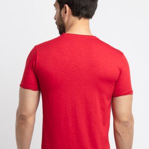 Mens Basic Taperd Fit Round Neck T-Shirt