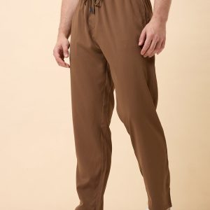 Status Quo Men'S Basic Solid Regular Fit Drawstring Track Pant With 4 Pockets
