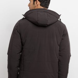 Mens Quilted Hooded Jacket