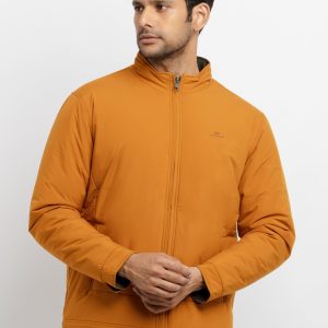 Mens Solid Reversible High Neck Jacket