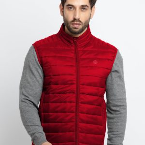 Mens Quilted High Neck Sleeveless Jacket