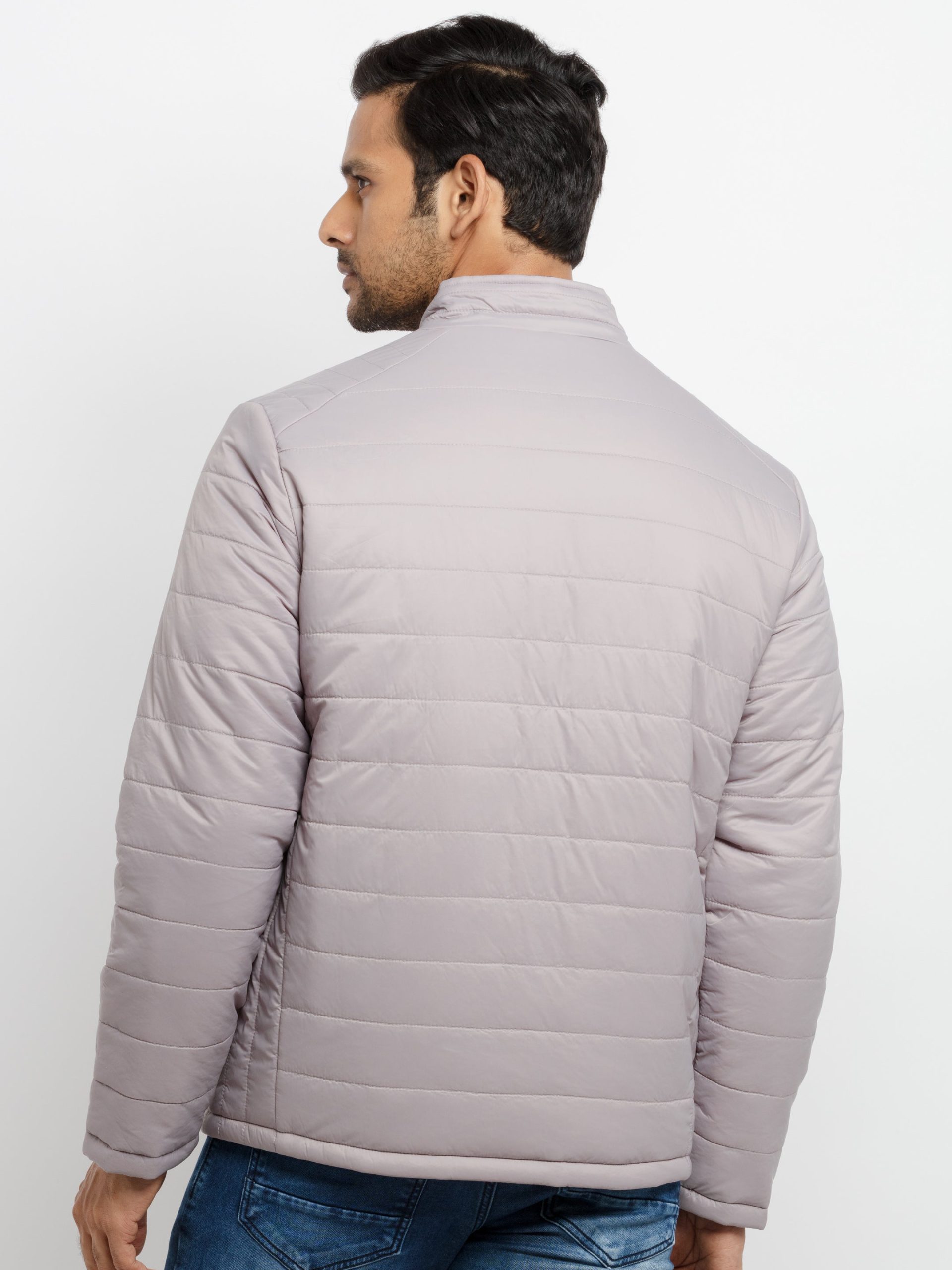 Status Quo Mens Quilted Reversible High Neck Jacket