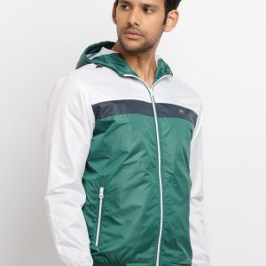 Mens Mix & Match Hooded Lightweight Jacket