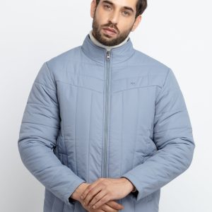 Mens Quilted High Neck Jacket