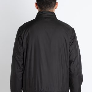 Mens Solid High Neck Lightweight Jacket