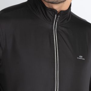 Mens Solid High Neck Lightweight Jacket