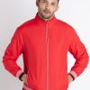 Mens Solid High Neck Lightweight Jacket