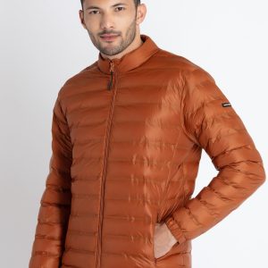 Mens Quilted Puffer High Neck Jacket