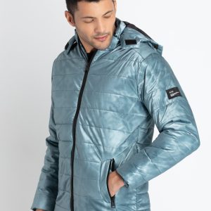 Mens Quilted Hooded Jacket