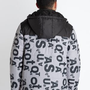Mens All Over Printed Hooded Jacket