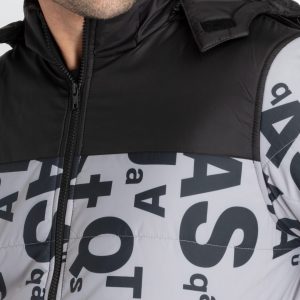 Mens All Over Printed Hooded Jacket