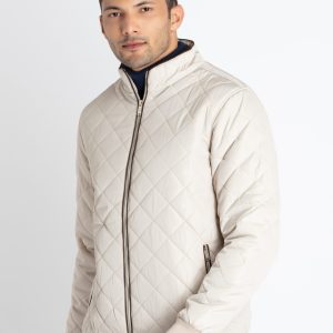 Mens Quilted High Neck Jacket