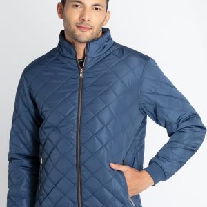 Mens Quilted High Neck Jacket