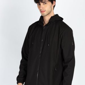 Status Quo Men'S Solid Regular Fit Hooded Jacket