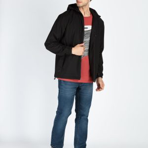 Status Quo Men'S Solid Regular Fit Hooded Jacket