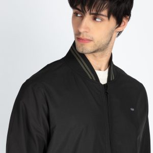 Mens Solid Reversible High Neck Jacket