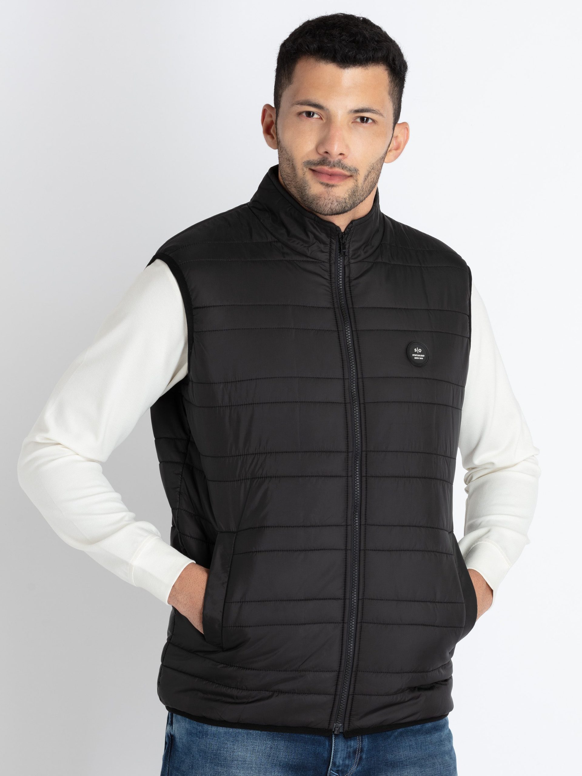 Mens Quilted Puffer Sleeveless Jacket
