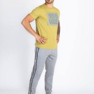 Status Quo Mens Solid Regular Fit Joggers