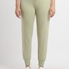 Womens Full Length Solid Joggers