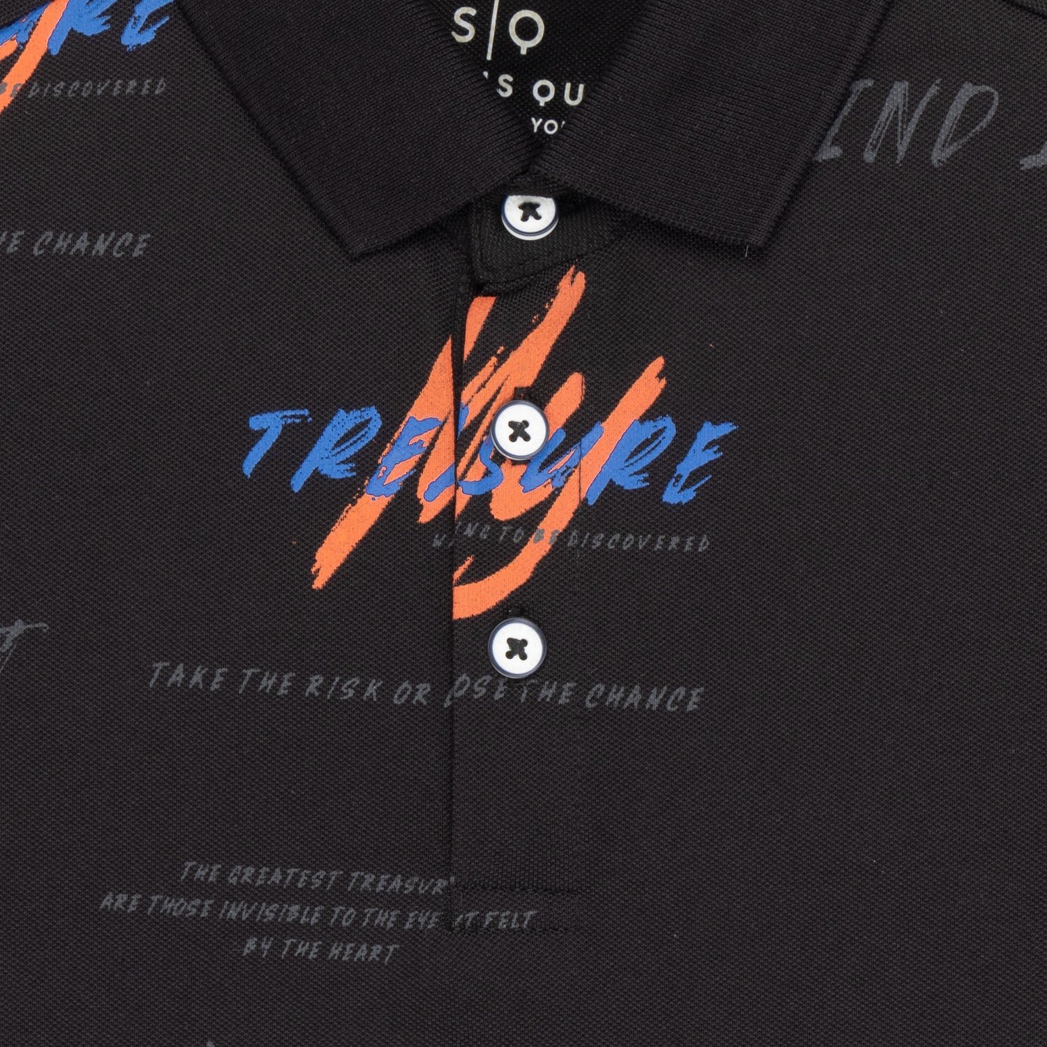 Status Quo Kids All Over Printed Polo T-Shirt