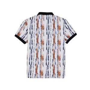 Status Quo Boys Printed Polo Collar Half Sleeves Regular Fit Tshirt