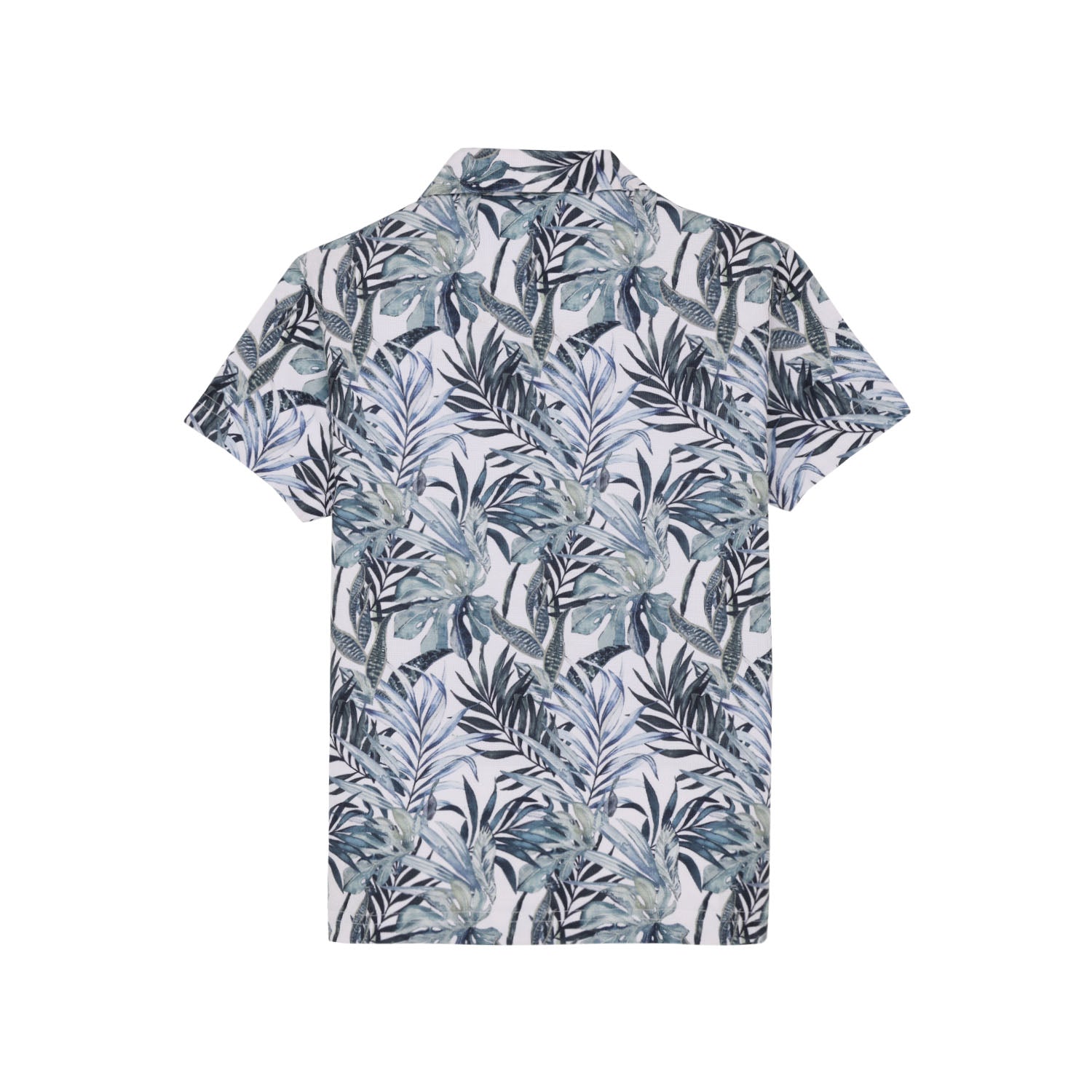 Status Quo Boys Abstract Print Polo Collar Half Sleeves Regular Fit Tshirt